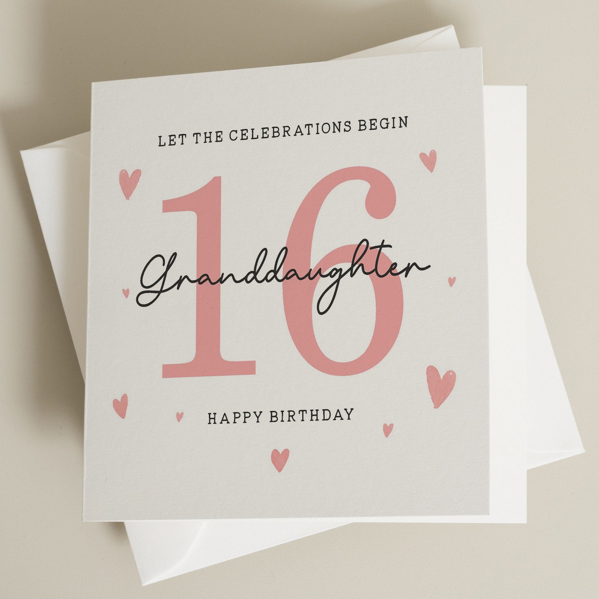 16th Birthday Card, For Granddaughter, Granddaughter 16th Birthday Card, 16th Birthday Card For Granddaughter, 16th Birthday Gift For Her