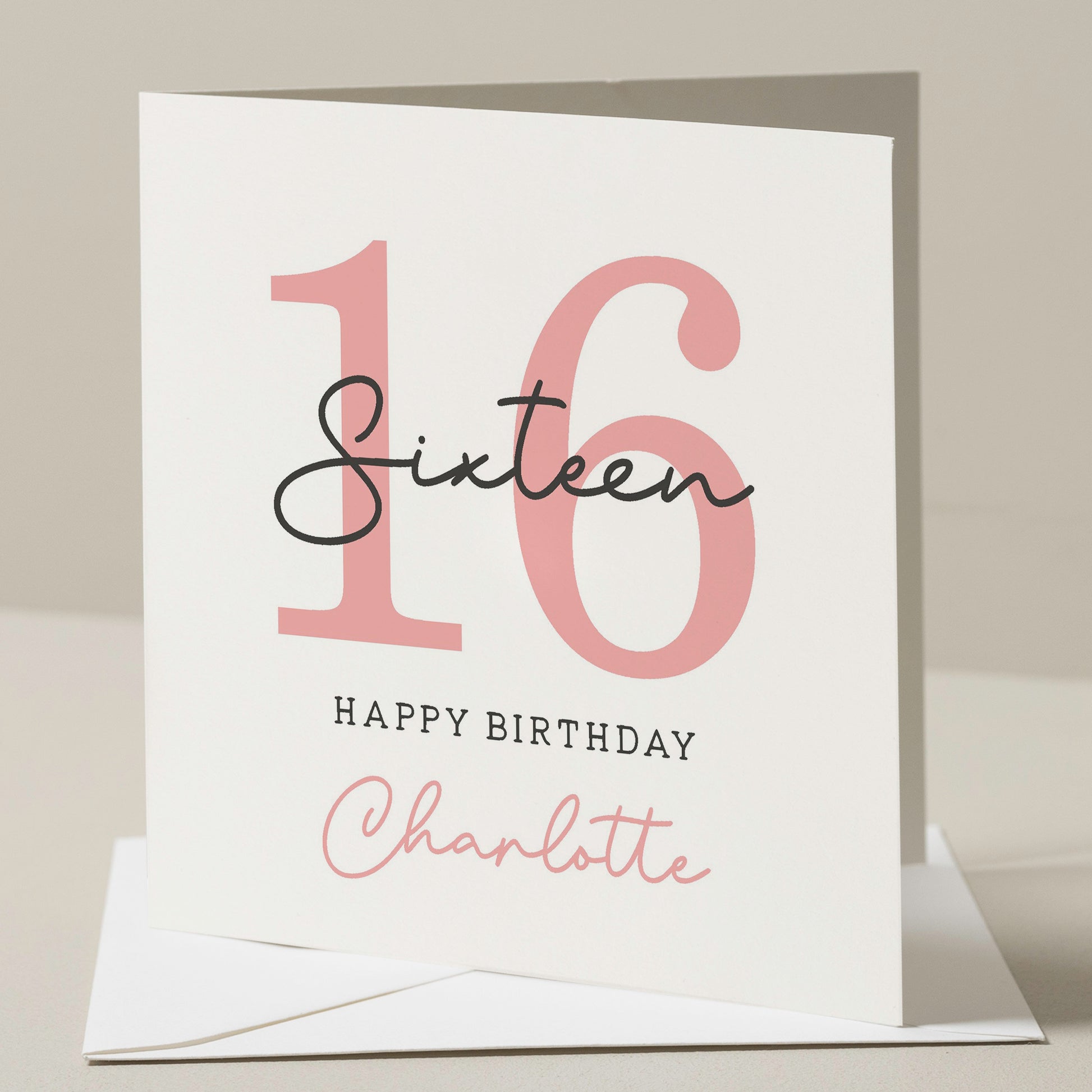 16th Birthday Card For Sister, 16th Birthday Card For Niece, Personalised Granddaughter 16th Birthday Card, Sixteenth Birthday Gift For Her