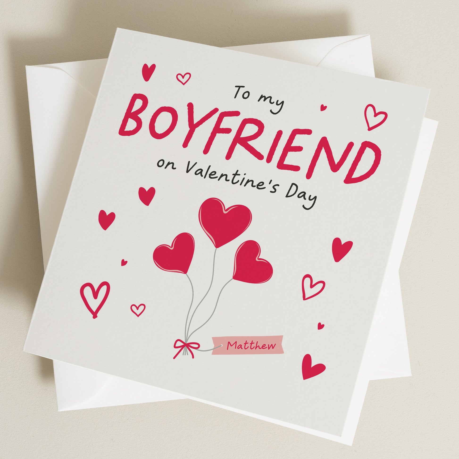 Boyfriend Valentines Day Card, To My Boyfriend Valentines Day Card, Girlfriend Valentines Day Card, Valentine&#39;s Card For Him Or Her