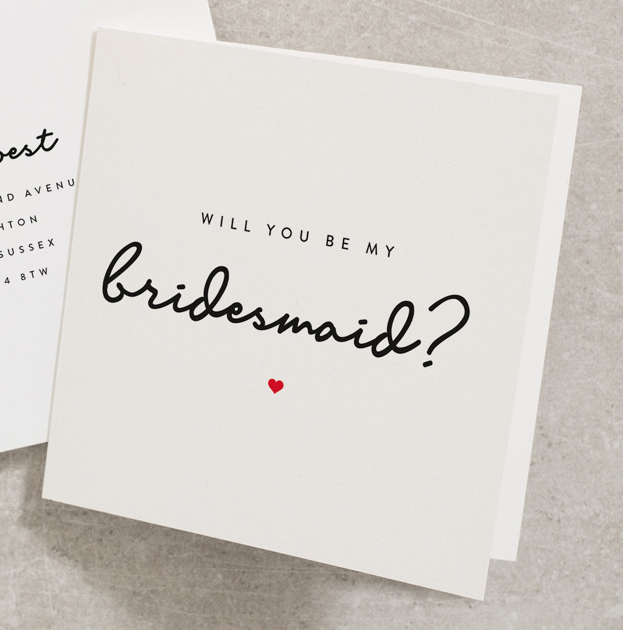 Will You Be My Bridesmaid Card, Best Friend Bridesmaid, Wedding Card, Will You Be My, Bridesmaid Wedding, Gift For Bridesmaid WY001