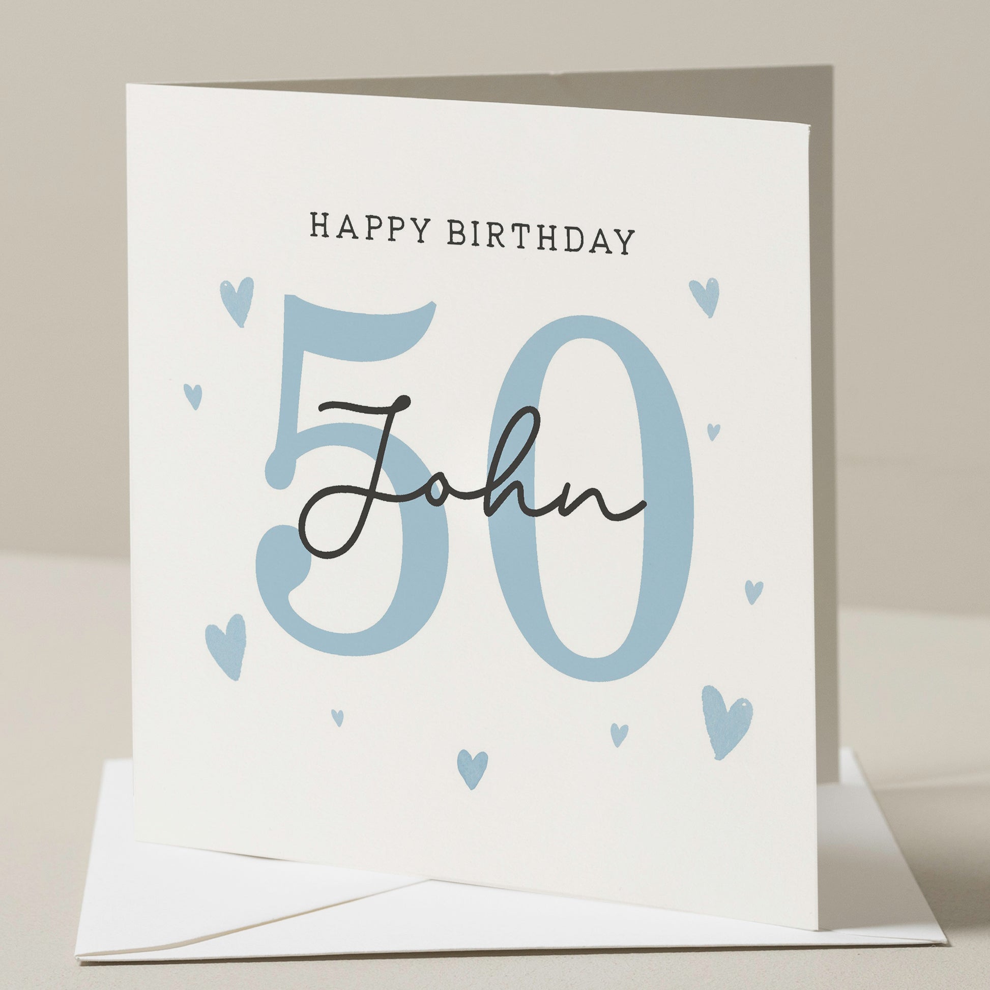 Personalised 50th Birthday Card, For Grandad, Dad 50th Birthday Card, 50th Birthday Card For Uncle, 50th Birthday Gift For Him, Fiftieth