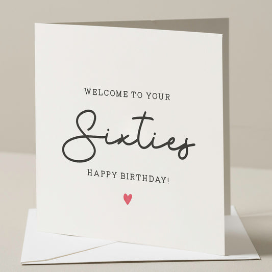 60th Birthday Card, Funny Birthday Card, Birthday Card For Her, Joke Birthday Card For Him, Sixtieth Birthday Card For Them