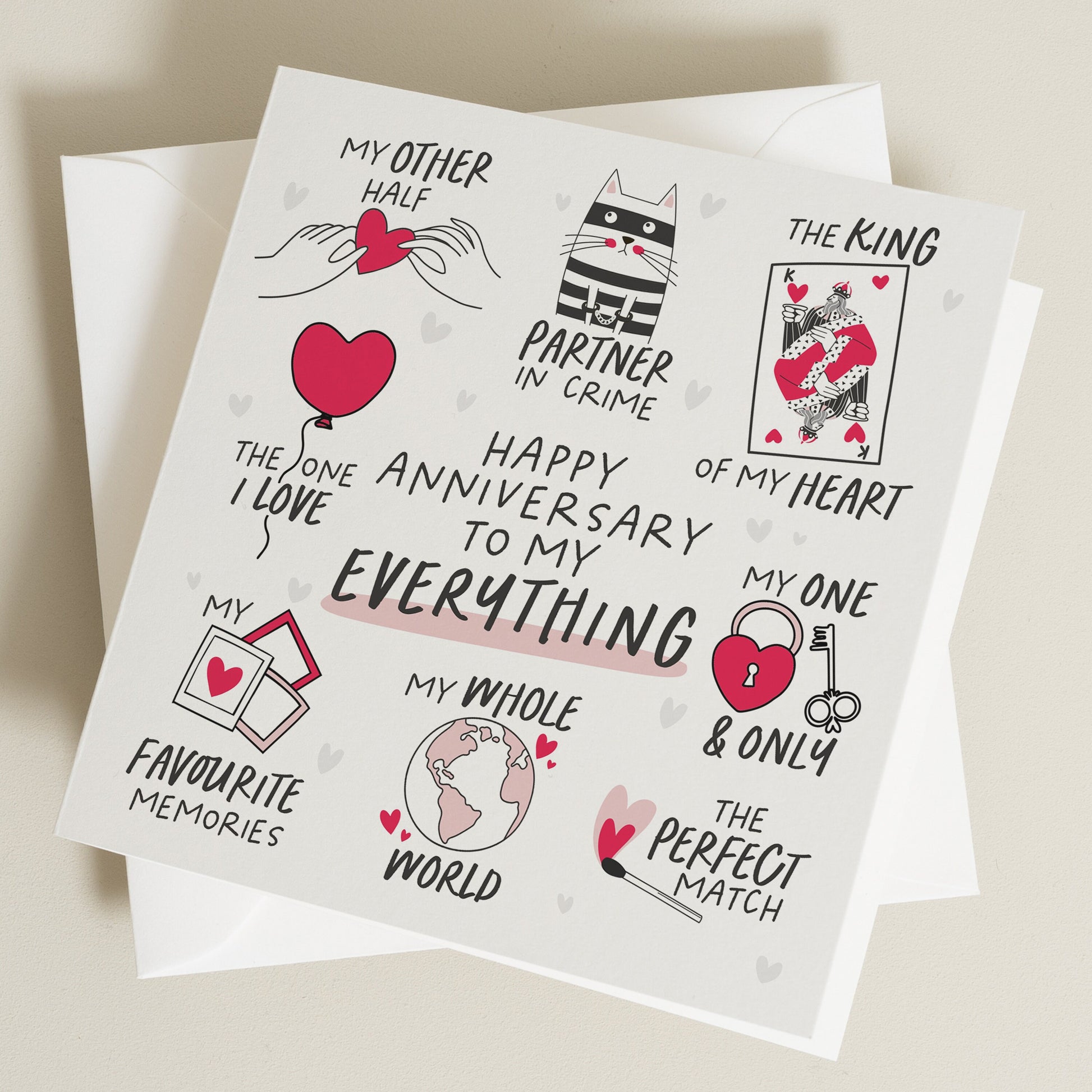 Anniversary Card For Husband, Anniversary Gift For Boyfriend, Romantic Card For Wife, Girlfriend Anniversary Card, Anniversary Gift For Him