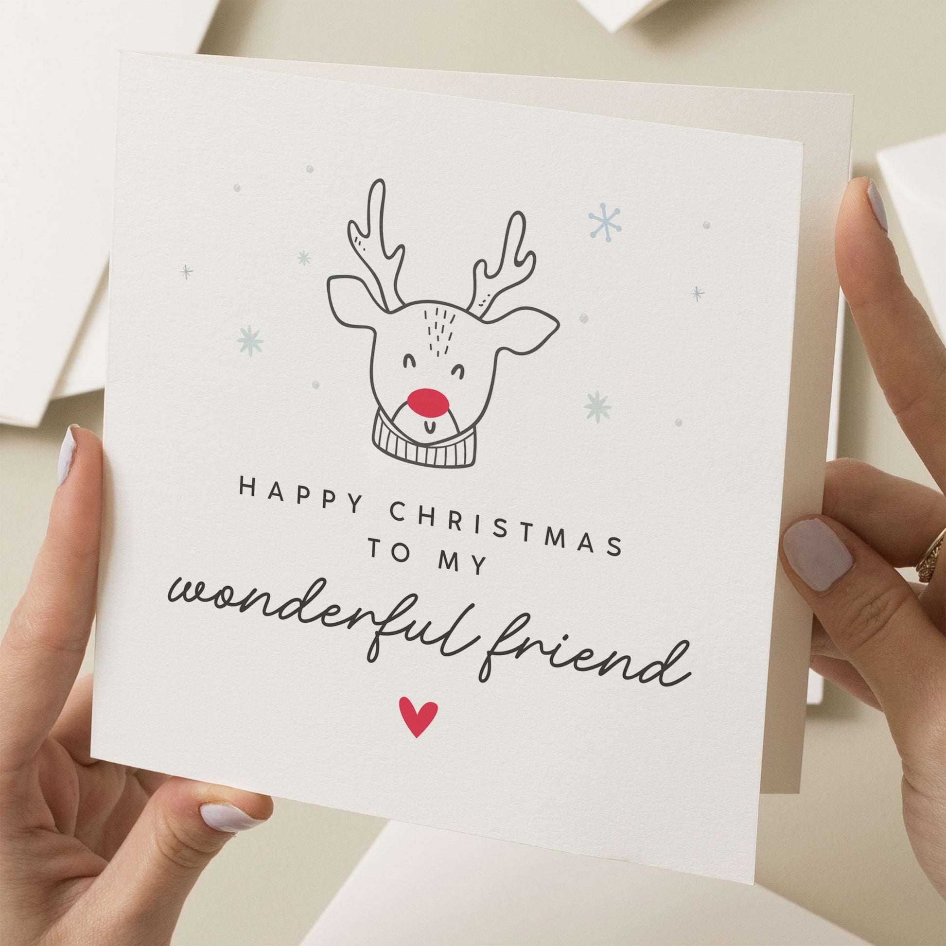 Christmas Card For Friend, Friend Christmas Card, Special Friend Christmas Card, Friends Christmas Card, Merry Christmas Friends Card