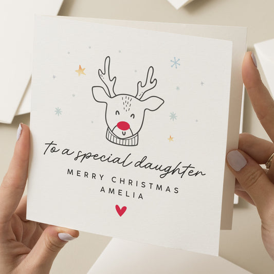 Special Daughter Christmas Card, Personalised Christmas Card, Christmas Card For Daughter, Xmas Gift For Daughter, Special Christmas Card