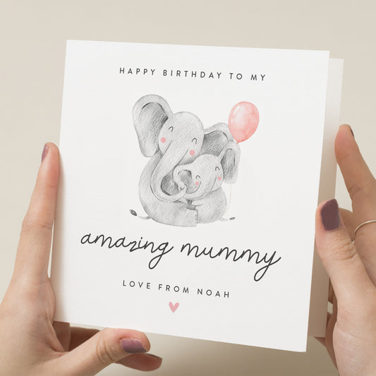 Mummy Birthday Card, Personalised Happy Birthday Mummy Card, Birthday Card For Mummy, Mum Birthday Card, Amazing Mummy