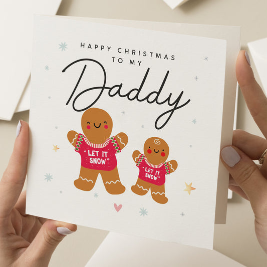 Christmas Card For Dad, Dad Christmas Card, Simple Christmas Card To Daddy, Amazing Dad Card, Xmas Card New Dad, Love You Dad