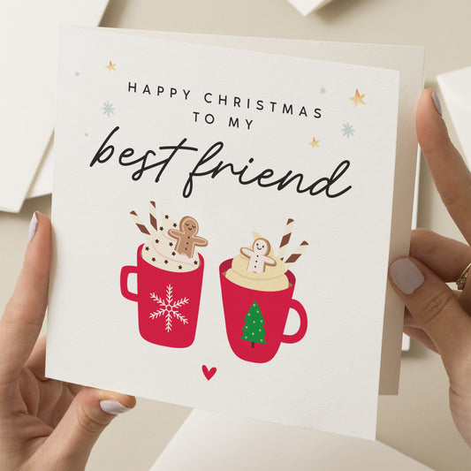 Christmas Card to My Bestie, Best Friend Christmas Card, Gift For Best Friend Christmas, Woman Friend Christmas Card, Xmas Gift, For Her