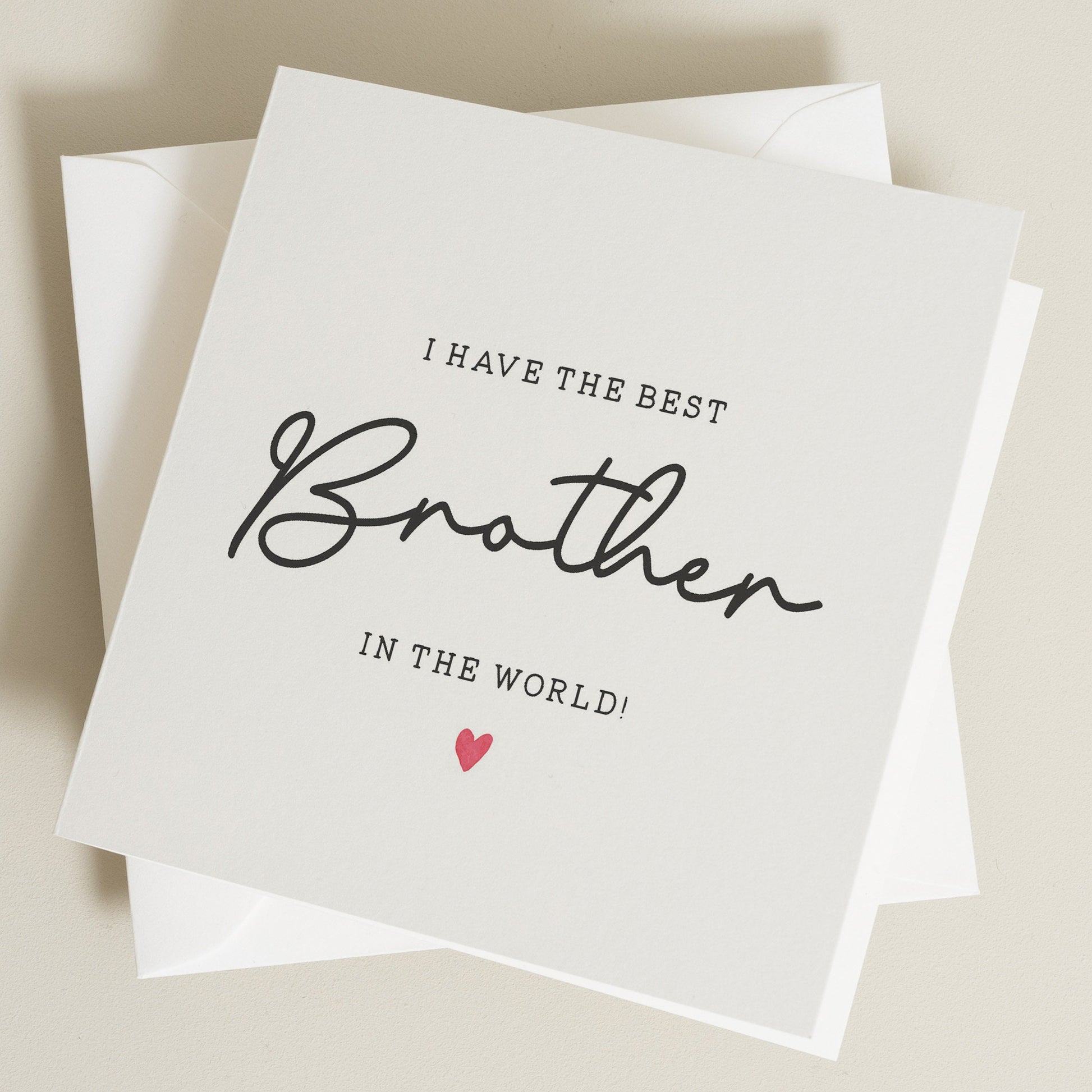 Brother Birthday Card, Birthday Card For Brother, The Best Brother Birthday Card, Birthday Gift For Him, Gift For Brother, Simple Card