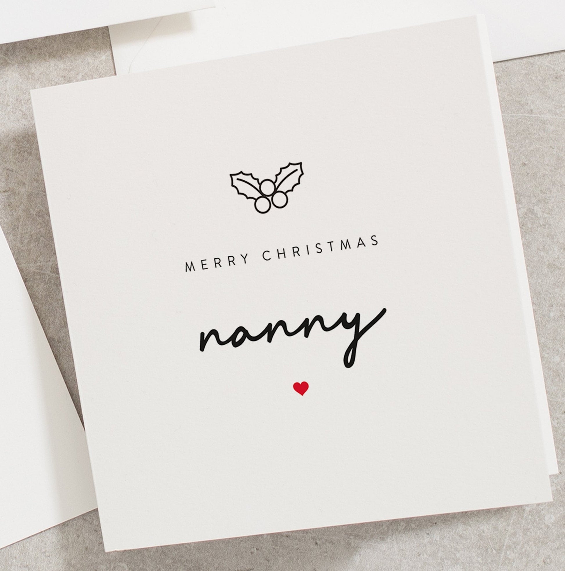 Christmas Card For Nanny, Merry Christmas Nanny, Grandma Christmas Card, Card For Nanny CC064