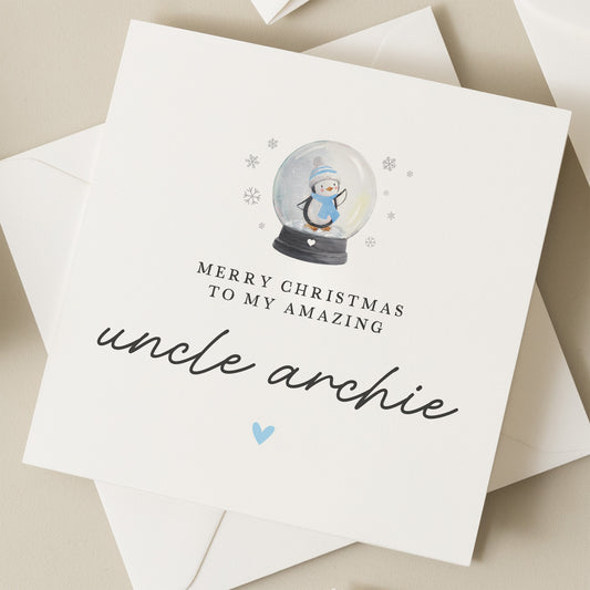 Uncle Christmas Card, Christmas Card For Uncle, To My Uncle Christmas Card, Christmas Uncles Card, Xmas Card For Uncle, Gift