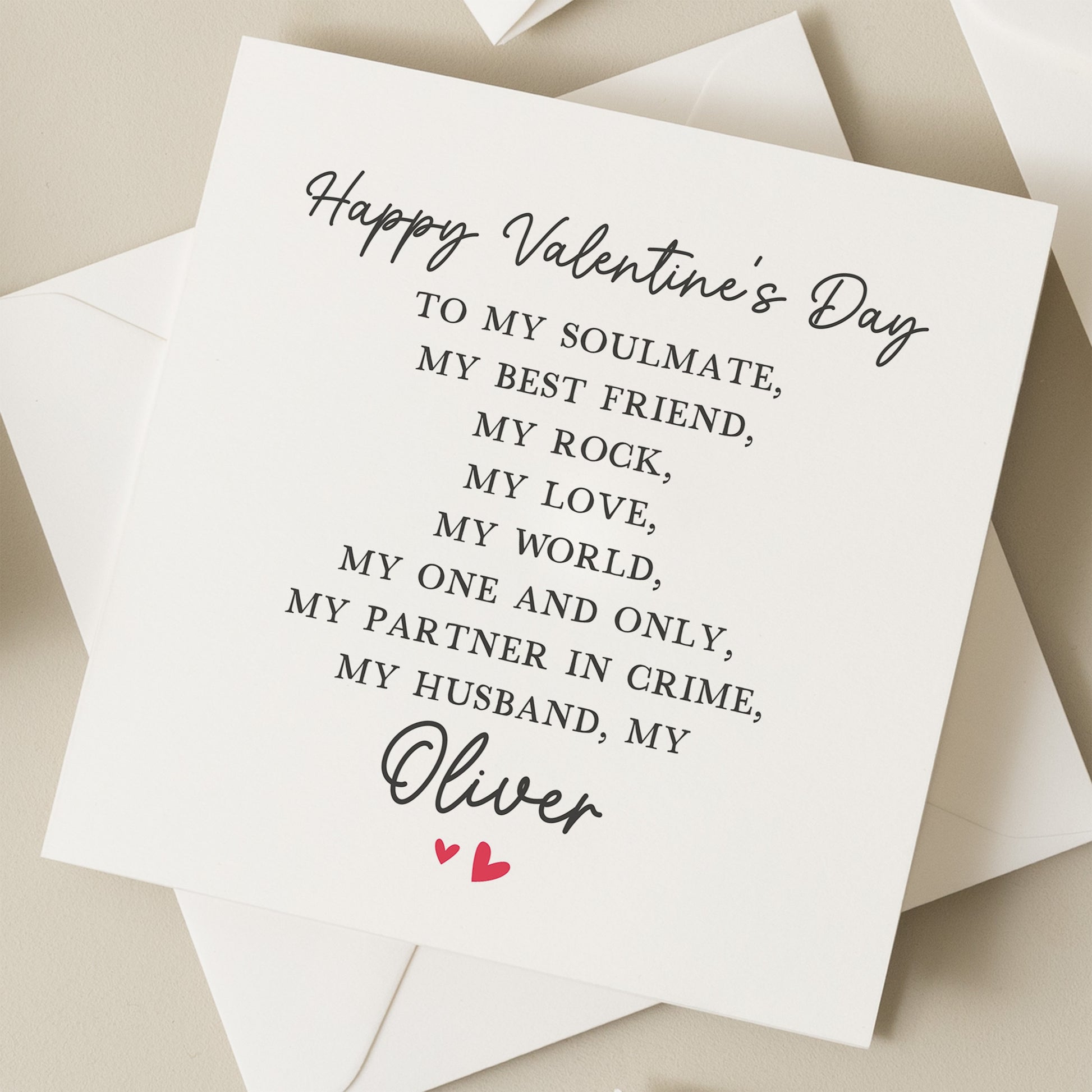 Husband Valentines Day Card, Poem Valentines Day Card For Husband, Valentines Day Card For Him, Romantic husband card, Valentine&#39;s Gift