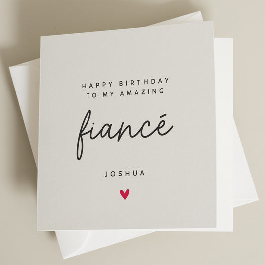 Fiancé Birthday Card, Birthday Card For Fiancé, Fiancé Birthday Card For Him, Fiance Gift For Him, Future Husband Birthday Card