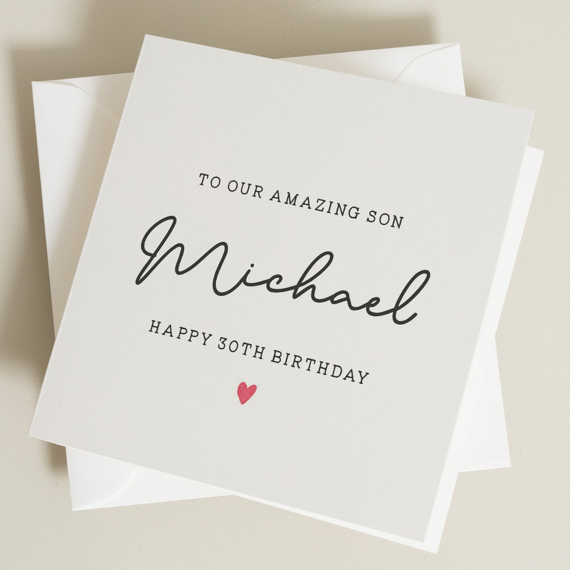 30th Birthday Card For Son, Son Birthday Card, Thirtieth Birthday Card, Son Birthday Gift, Happy Birthday Son, The Best Son, 30th Gift