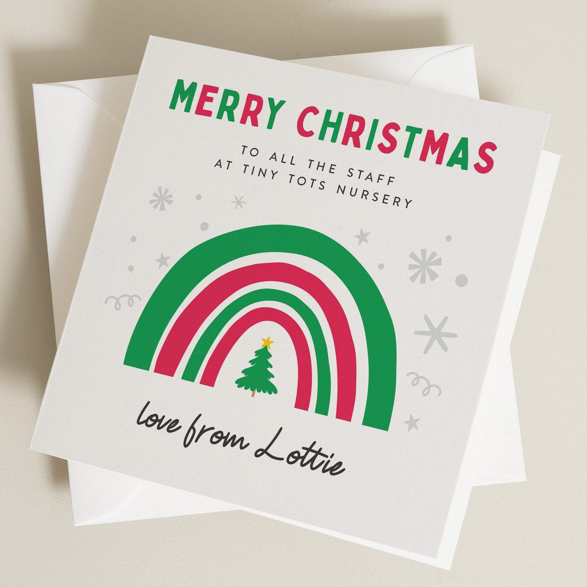 Teacher Christmas Card, Christmas Card For Teacher, Teacher Thank You Christmas Card, To My Teacher Christmas Card, Christmas Card