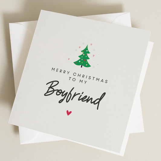 Boyfriend Christmas Card, Personalised Boyfriend Romantic Christmas Card, Christmas Card Boyfriend Romantic, Christmas Card For Boyfriend