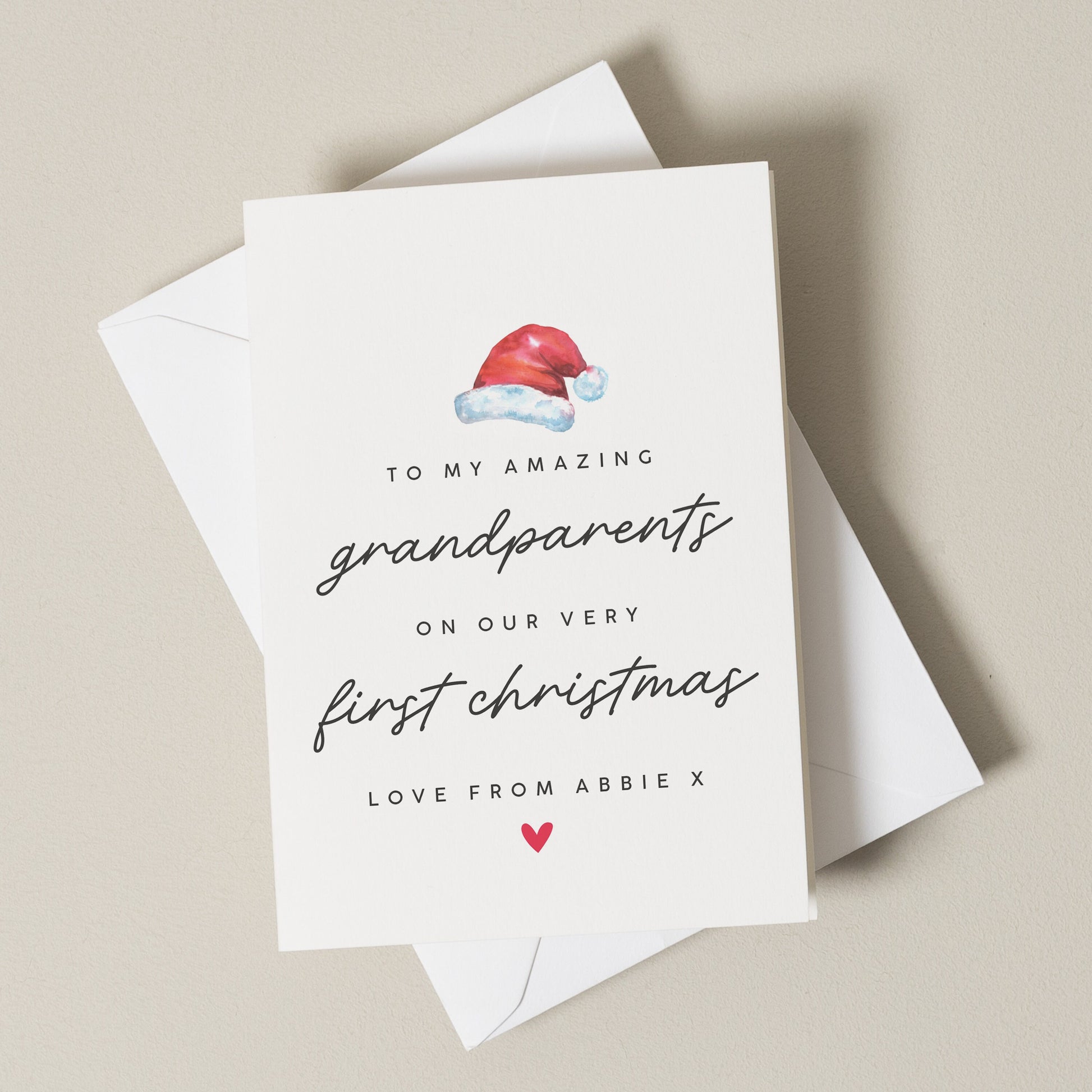 Personalised Christmas Card For Grandparents, Nan And Grandad Christmas Card, Nana and Pops Christmas Card, Christmas Card, Grandparent Gift