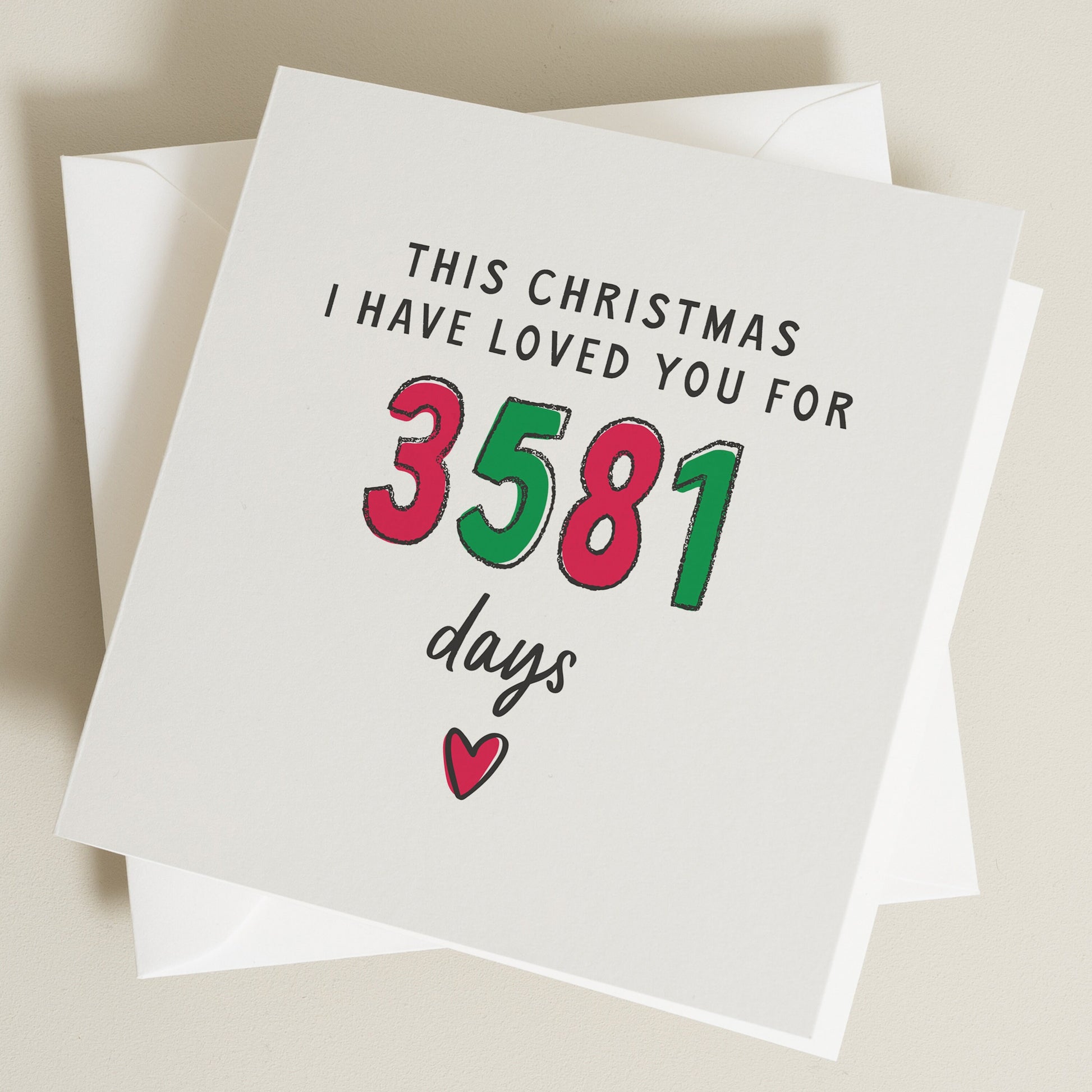 Romantic Christmas Card, Girlfriend And Wife Christmas Card, Christmas Card For Him, Personalised Christmas Card, Christmas Anniversary Card