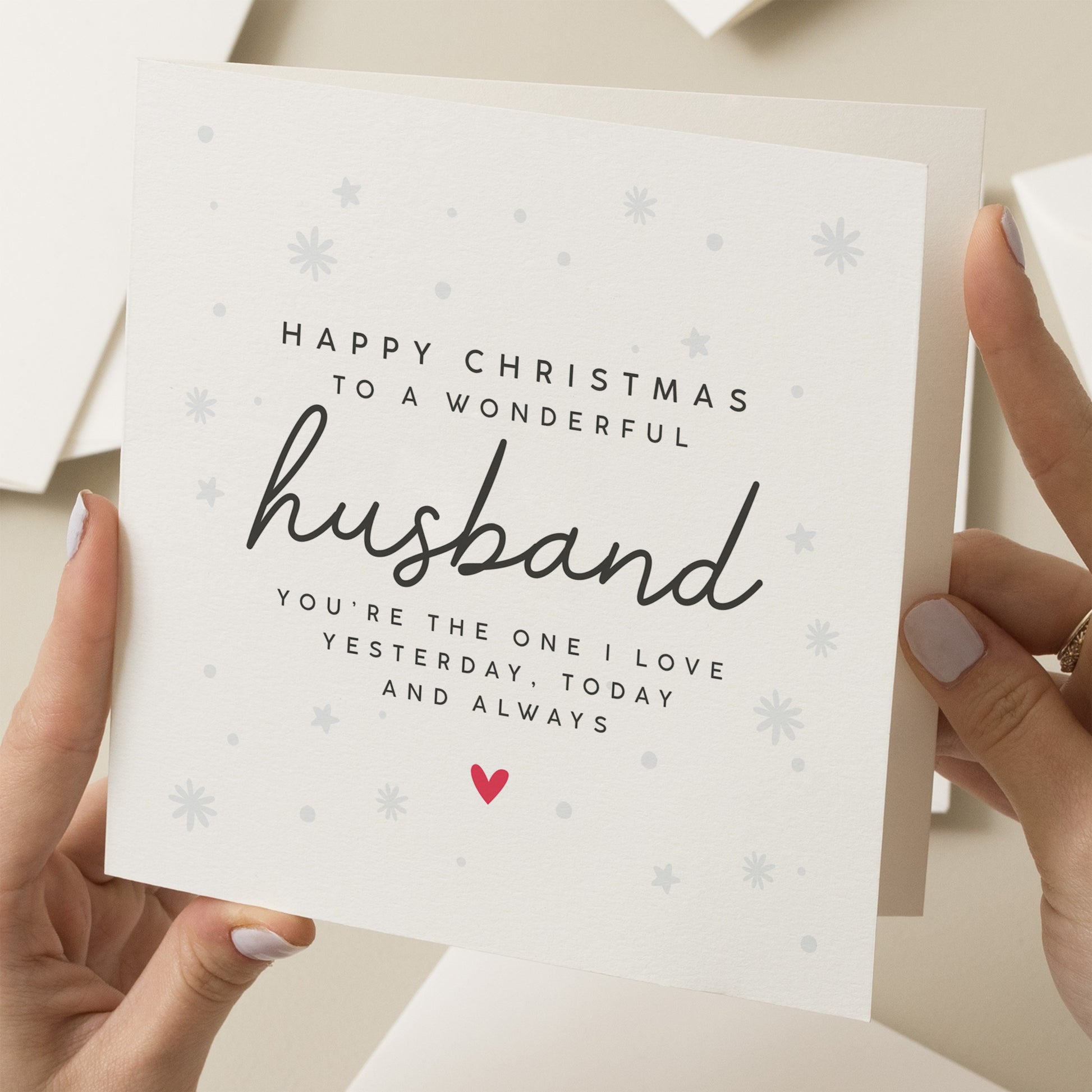 Husband Christmas Card, Cute Christmas Card For Husband, Christmas Card, Boyfriend Christmas Card, Man Christmas Card