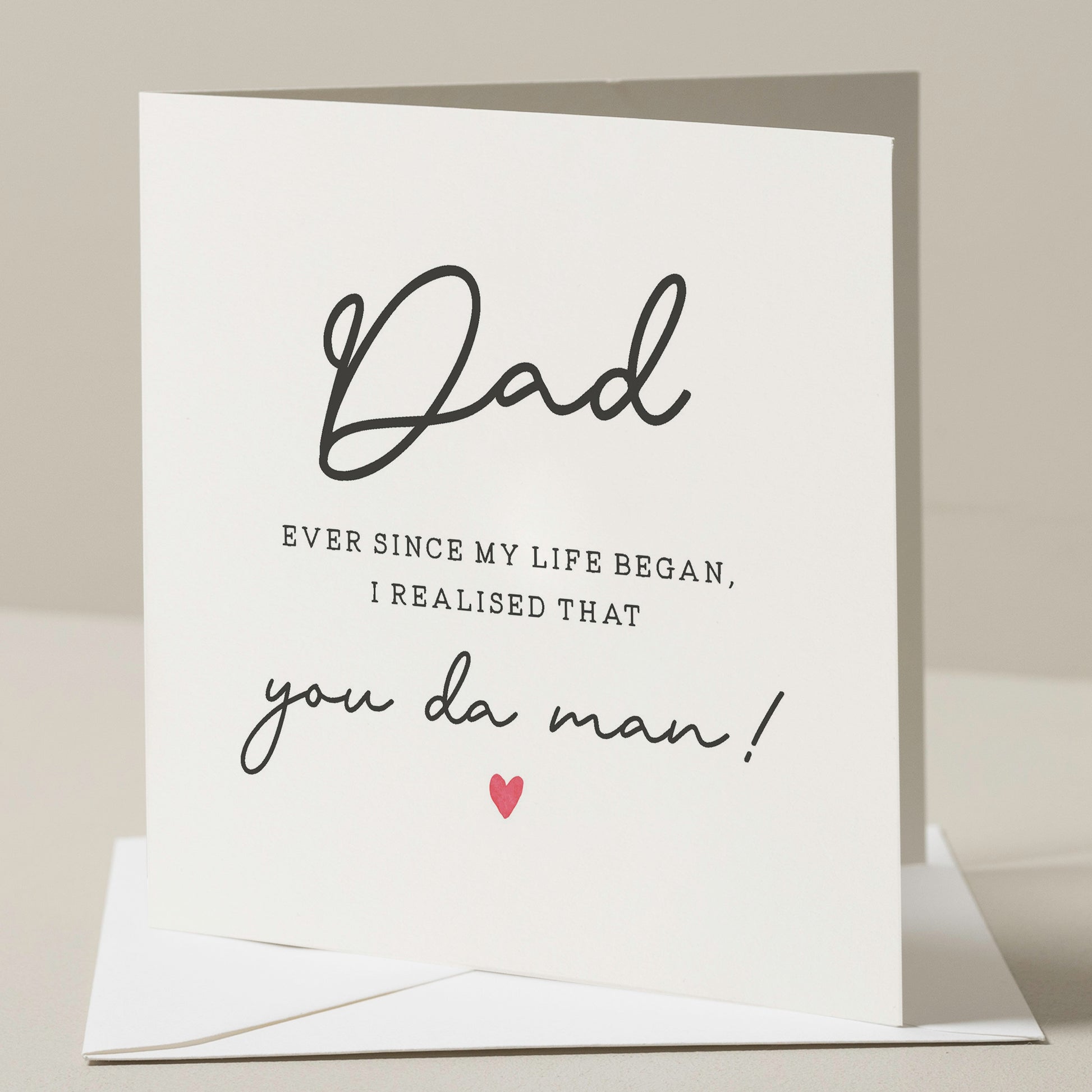 Birthday Card For Dad, Dad Birthday Card, Fun Dad Birthday Card, Happy Birthday Dad, Birthday Dad Gift, Simple Card To Dad, Father, Daddy