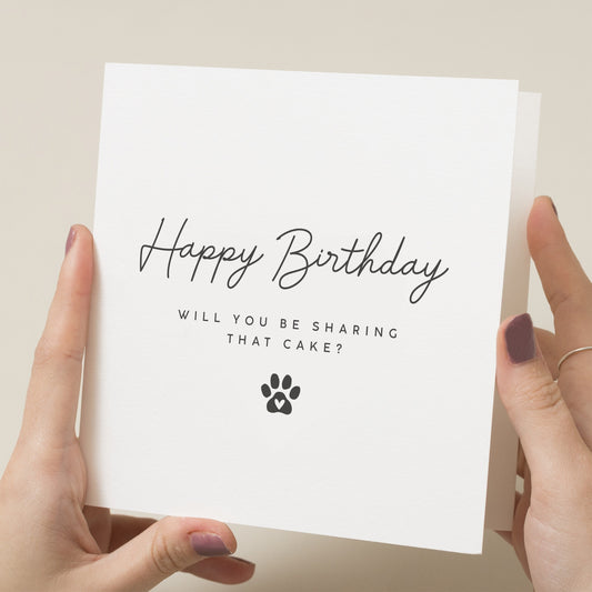 Happy Birthday Card From the Dog, Dog Dad Birthday Card, Dog Mum Card, Dog Mom, Funny Card From The Dog, Pet Lover Card, Pet Birthday Card