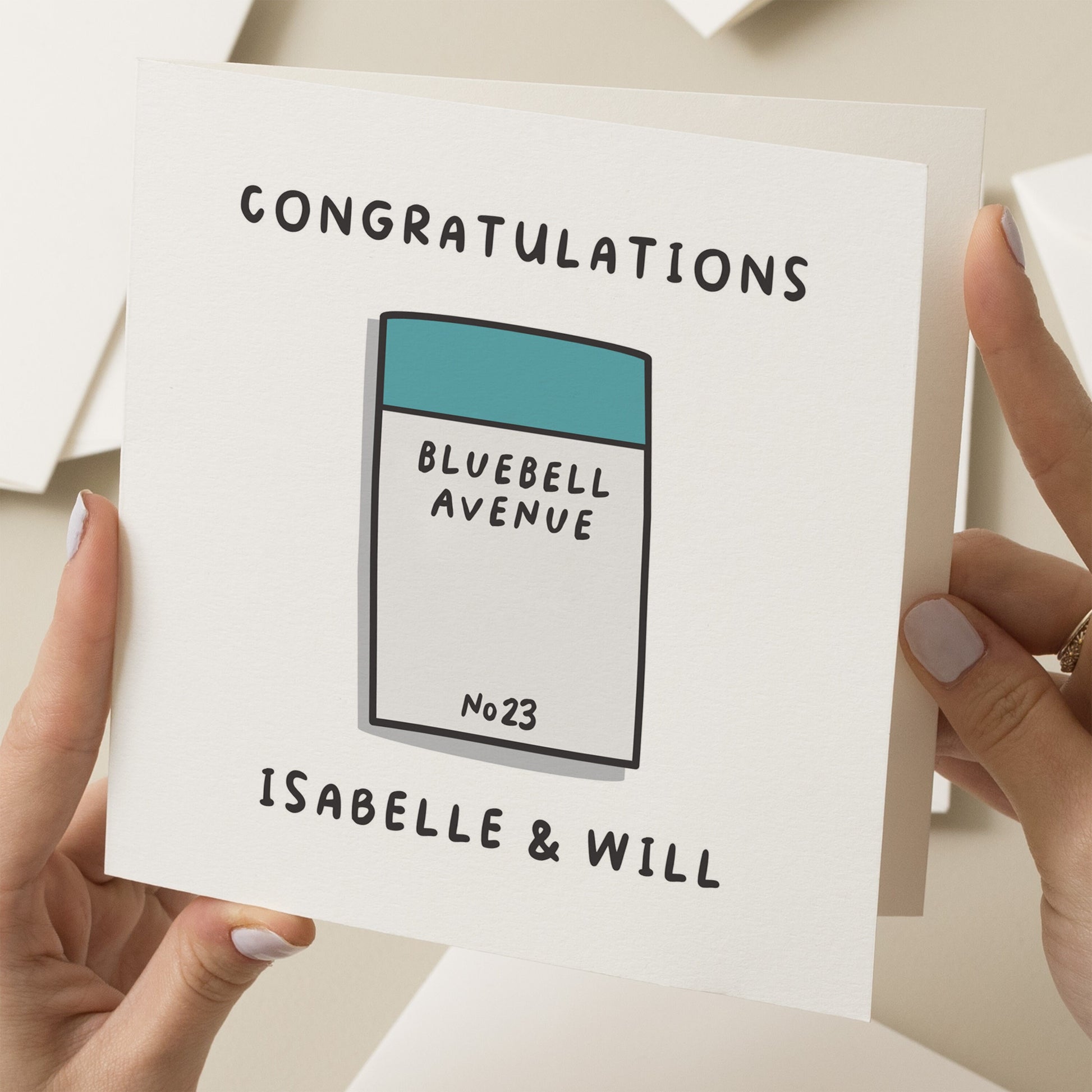 Custom New Home Card, Gift For New Homeowner, Monopoly Housewarming Card, Personalised Home Warming Gift, Cute Personalised New Home Card