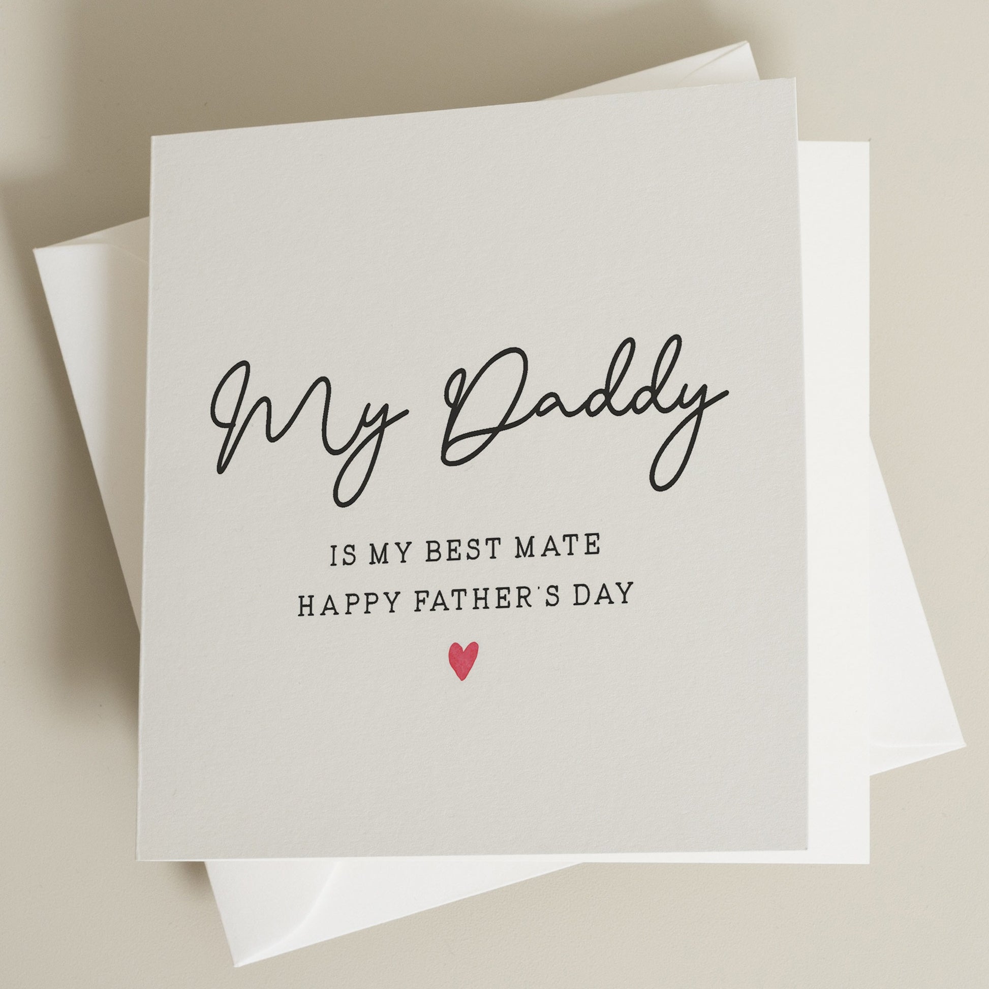 Daddy Fathers Day Card, Son Fathers Day Card, Fathers Day Gifts From Daughter, My Daddy Is My Best Friend, Cute Daddy Card, Gift For Daddy