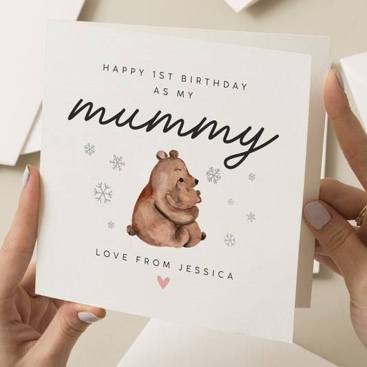 First Christmas As My Mummy, Mummy&#39;s 1st Christmas Card From Baby, Mum First Christmas, Cute Newborn Christmas Card For New Mum, Xmas Gift