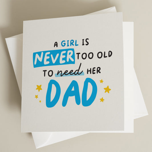 Cute Fathers Day Card For Dad, Dad Fathers Day Card From Daughter, Fathers Day Gift, Daughter Fathers Day Card, Happy Fathers Day Daddy