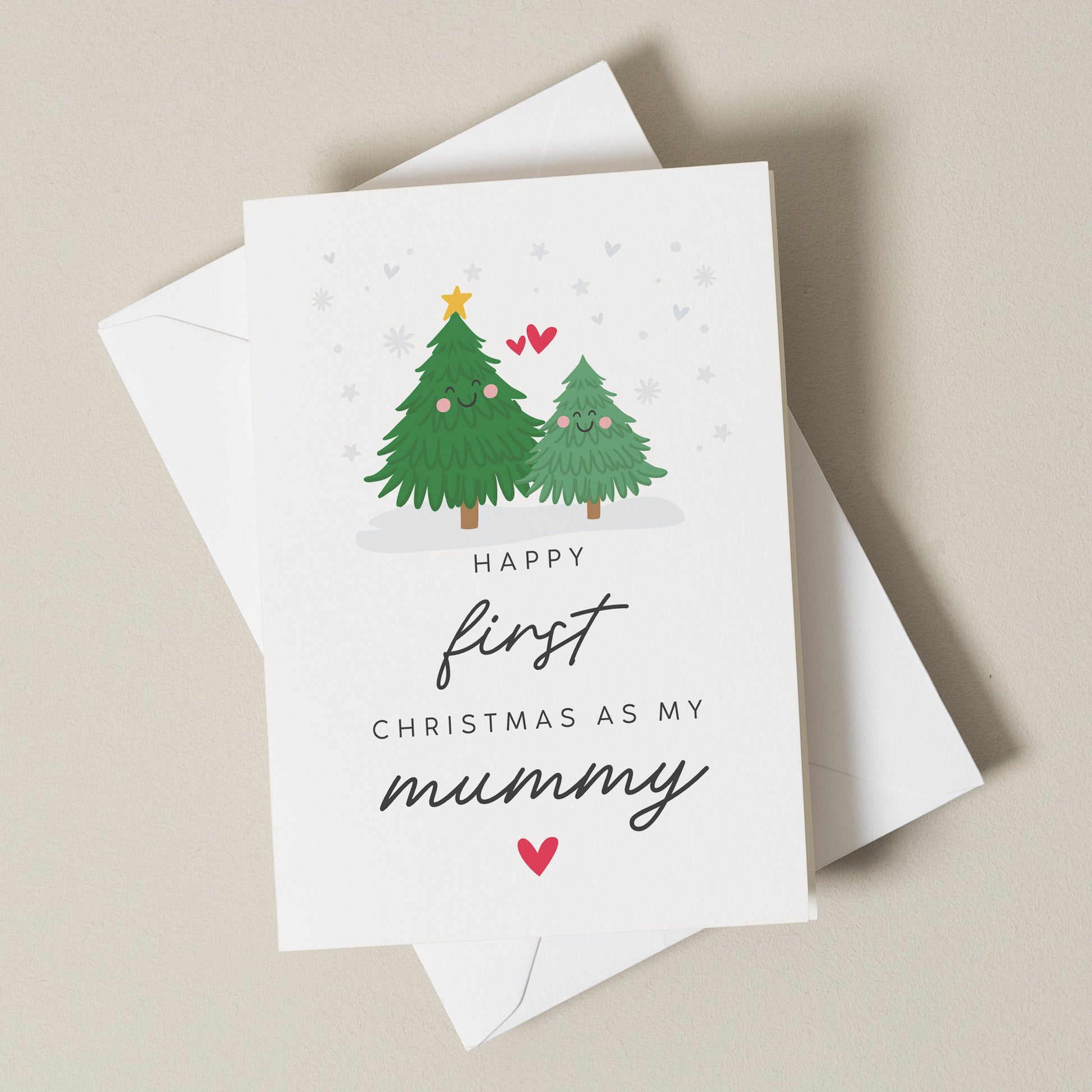 First Christmas As My Mummy, Mummy&#39;s 1st Christmas Card From Baby, Mum First Christmas, Cute Newborn Christmas Card For New Mum, Xmas Gift