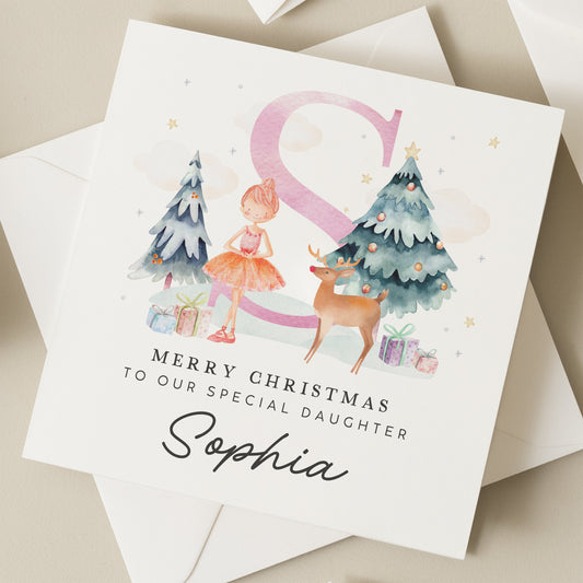 Daughter Christmas Card, Personalised Christmas Card For Daughter, Xmas Card For Daughter, Xmas Gift To Daughter, Special Christmas Card