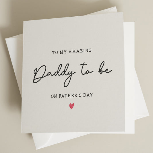 Fathers Day Card For Dad To Be, Cute Fathers Day Card For Him, Fathers Day Card From Bump, Fathers Day Gift From Bump, To Daddy