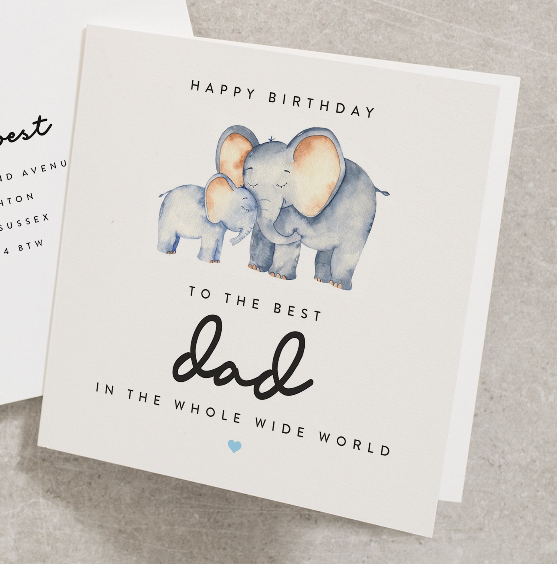 Daddy Birthday Card, Happy Birthday Dad Card, To The Best Dad Birthday Card, Birthday Card For Dad, Cute Birthday Card For Daddy BC1057