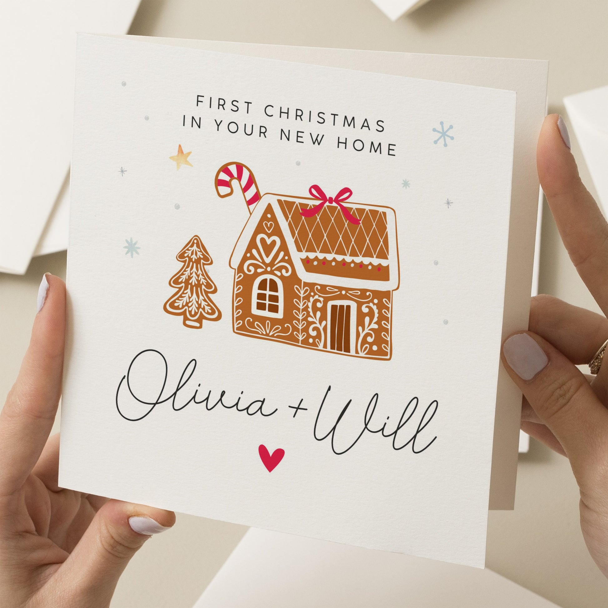 1st Christmas In New Home, Friends Christmas Card, New Home Christmas Card, Card For Home, Friends Christmas Card, Merry Christmas Friend