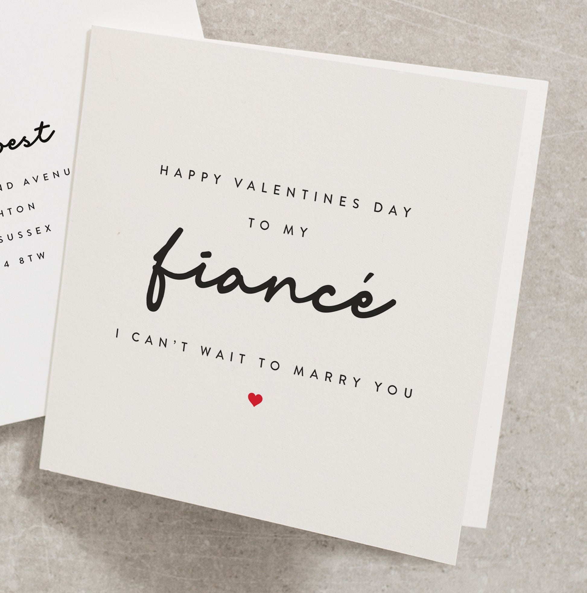 Fiancé Valentines Day Card for Him, Can&#39;t to Marry You Valentines Day Card for Her, Fiancé Valentines Day Card for Husband to Be VC031