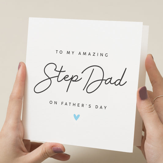 Fathers Day Gift For Step-Dad, Amazing Stepdad Card, Fathers Day Card From Stepchildren, Happy Fathers Day To My Amazing Stepdad, Stepfather