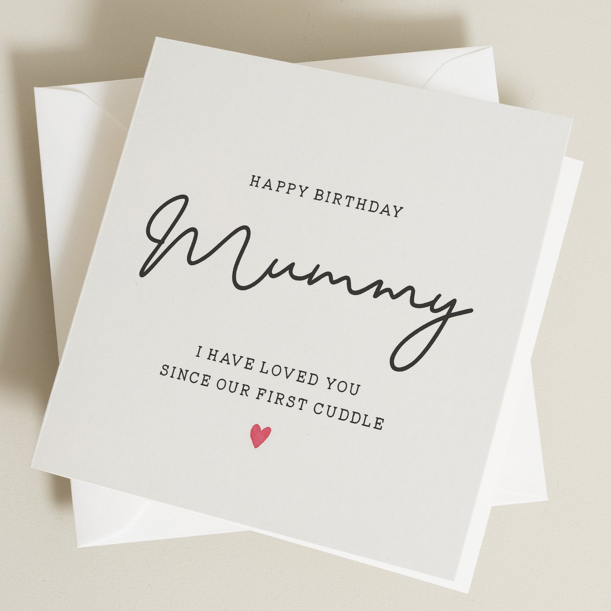 Mummy Birthday Card, Birthday Card For Mummy, Mummy Birthday Gift, Happy Birthday Mum, Birthday Dad Gift, Simple Card To Mummy, From Baby