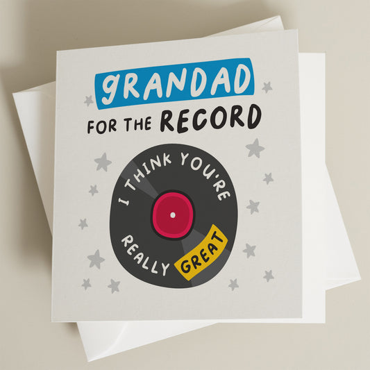 Pun Fathers Day Card, Card For A Great Grandad, Fathers Day Card For Music Lover, Great Grandad, Card To Grandad, World&#39;s Greatest Grandad