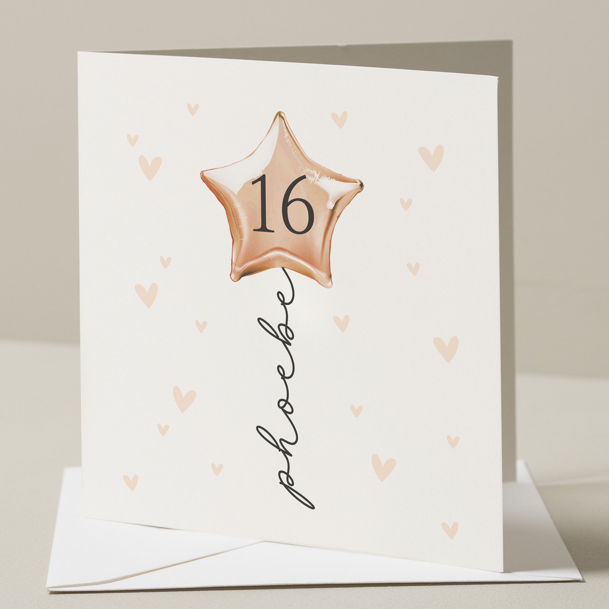 16th Birthday Card Daughter, Personalised 16th Birthday Card, 16th Birthday Gift Girl, Sixteen Card For Granddaughter, Sister, Friend