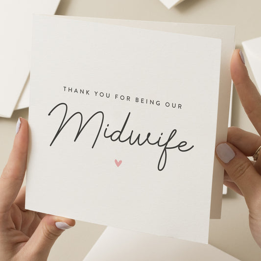 Thank You For Being Our Midwife, My Midwife, A Special Thank You Midwife Card, Gift For Midwife, From New Parents, New Baby Card