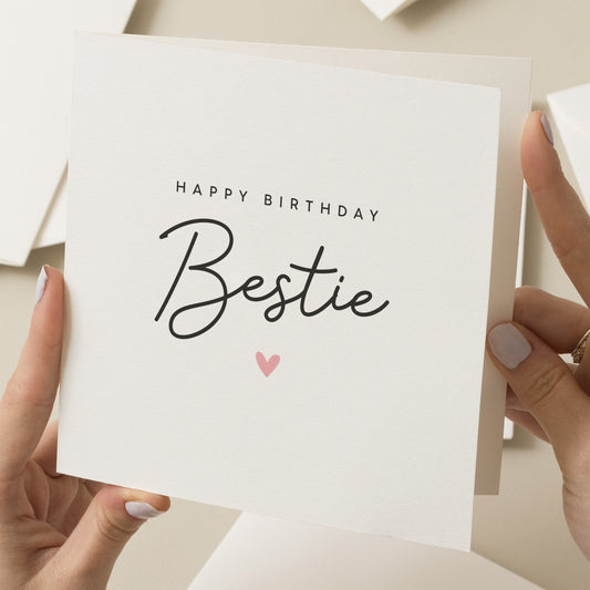 Bestie Birthday Card, Birthday Card For Bestie, Happy Birthday Bestie Card, Best Friend Birthday Card, Sister Card, Friendship Card For Her