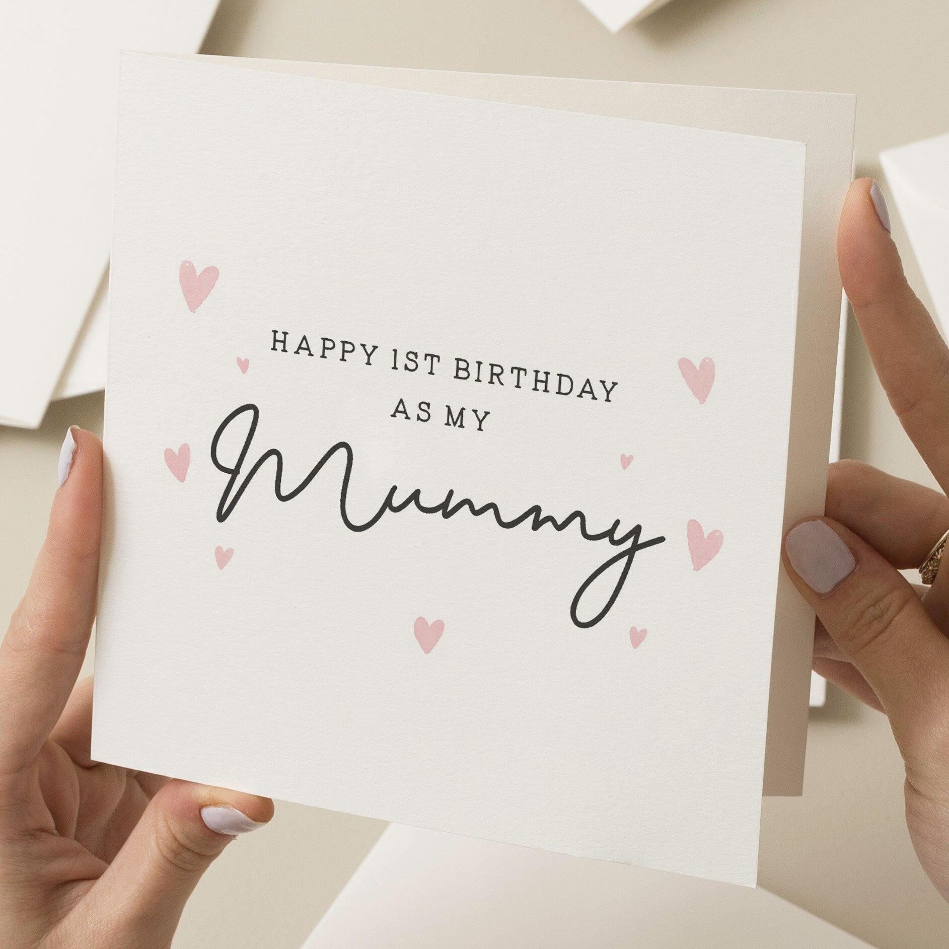 First Birthday As A Mum Card, Birthday Card For Mummy, First Birthday As My Mummy, Happy Birthday Mummy, Birthday Mum Gift, Card From Baby