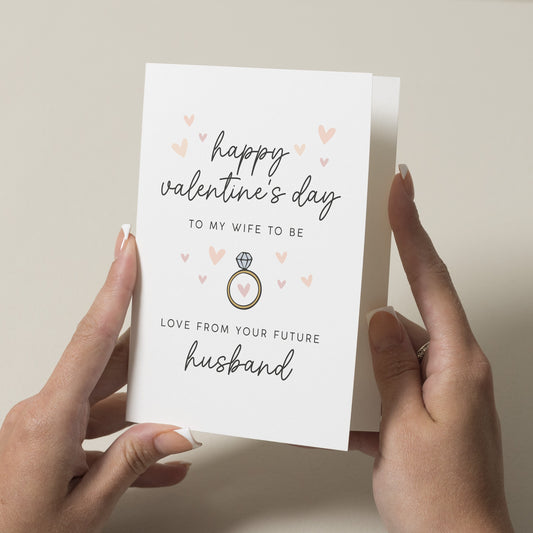 Wife To Be Valentines Day Card, Fiancee Valentines Day Card, Valentines Card For Fiancée, Romantic Valentines Card For Wife To Be, For Her