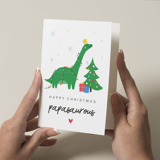 Daddy Christmas Card, Dad Christmas Card, Christmas Card From Children, Dinosaur Christmas, Christmas Card For Daddy, Christmas Card Dad