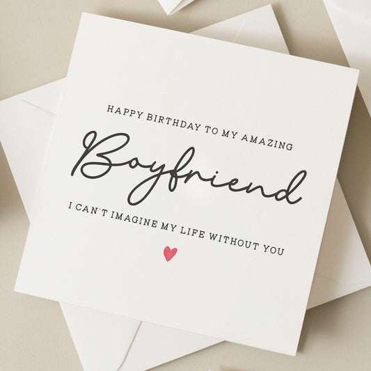 Birthday Card For Him, Birthday Gift For Boyfriend, Amazing Boyfriend Card, Birthday Card For Boyfriend, Boyfriend Birthday Card