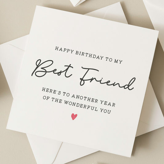 Best Friend Birthday Gift, Best Friend Birthday Card, Happy Birthday Best Friend Gift, Birthday Card For Bestie, Bestie Birthday Card