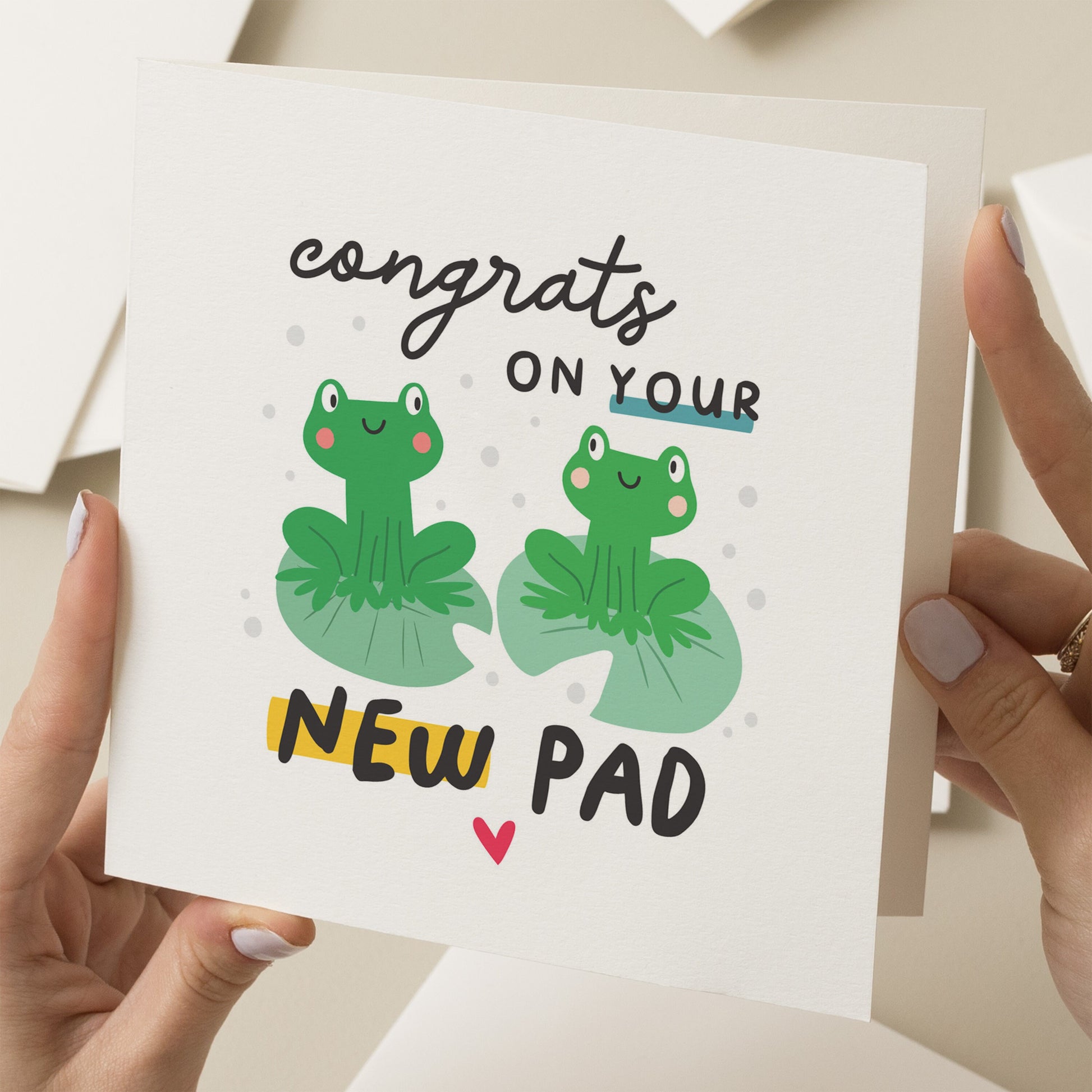 Congrats On Your New Pad Card, New Home Gift For Friend, Couple New Home Gift, Funny Housewarming Card, Cute Card For New Home Owner