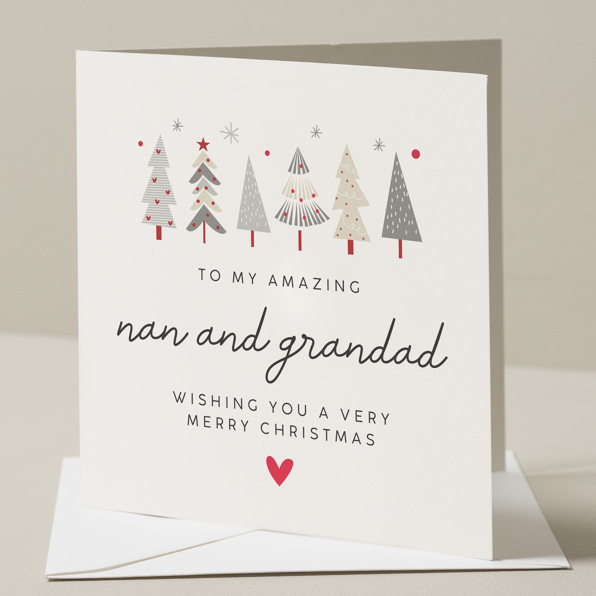 Christmas Card For Grandparents, Nana and Grandad Christmas Card, Nan And Grandad Christmas Card, Christmas Card, Grandparents Gift