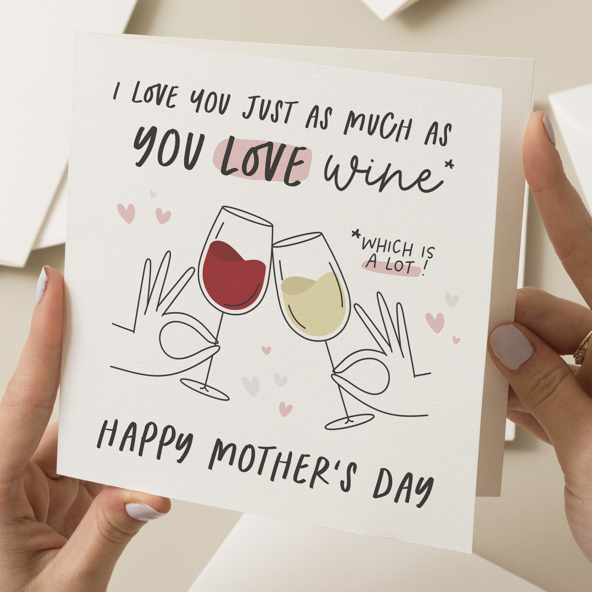 Mothers Day Card For Mum, Wine Lover Mother&#39;s Day Card, Mothers Day Wine Card, Cute Mothers Day Card, Funny Mother&#39;s Day Card To Mum, Gift