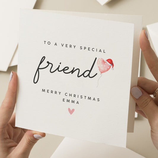 Friend Christmas Card, Christmas Card For Special Friend, Christmas Card For Bestie, Friends Christmas Card, Merry Christmas Friends